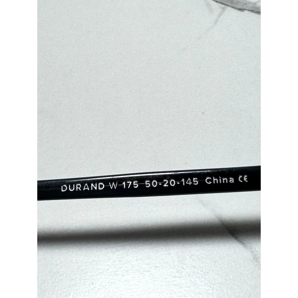 Warby Parker Durand W 175 Black Eyeglasses 50-20-145 Round Acetate Frames